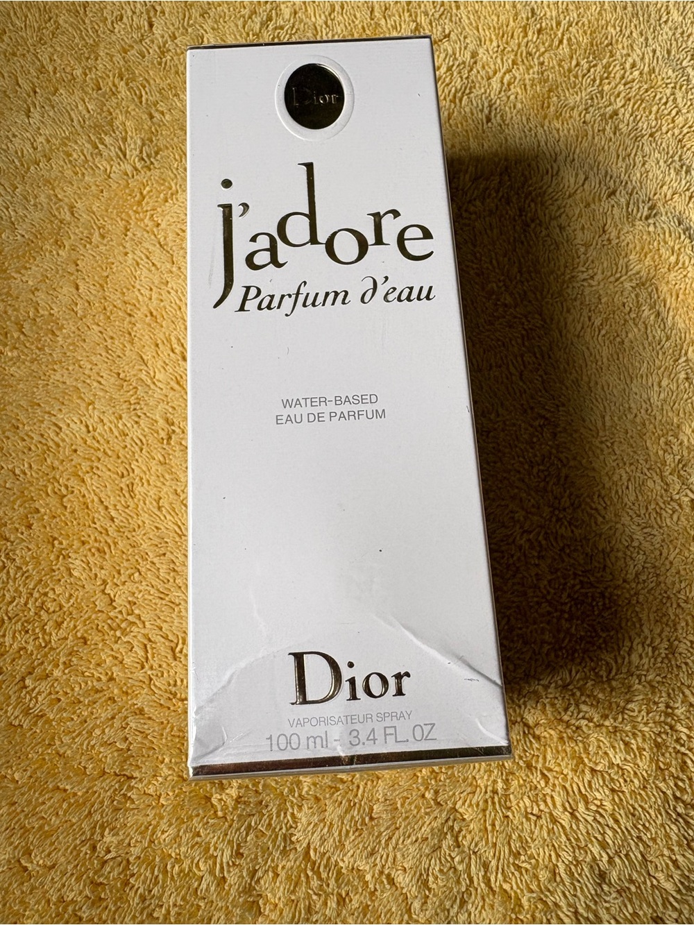 Dior J'adore Parfum d'eau Box - White and Gold Accents